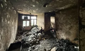 Bên trong căn hộ chung cư bị lửa thiêu rụi ở Hong Kong